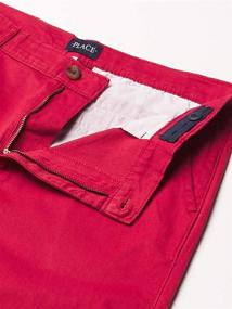 img 1 attached to 👖 Comfortable and Stylish Boys' Stretch Hampton Red Uniform Pants at Childrens Place