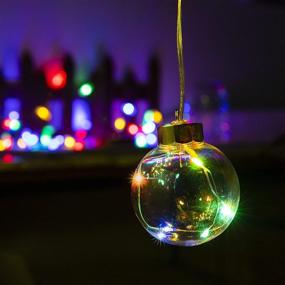 img 2 attached to 🎄 Vibrant Multicolor Battery Operated Christmas String Lights - 50 LED Bulbs, 10 G65 Globe Bulbs - Ideal for Xmas, Holidays, Parties, Trees, Weddings, Birthdays