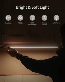 img 3 attached to Convenient Hand Wave Activation: 24 Inch LED Closet Light with USB Power, Dimmable Night Light for Closet, Cabinet, Kitchen & More!