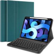 💻 procase ipad air 4 keyboard case - teal | wireless keyboard, detachable, for ipad 10.9 inch 2020 (4th gen) logo