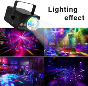 img 1 attached to 🎉 HOLDLAMP Party Lights Disco Ball Light: RGB LED Magical Stage Effect Lighting with Remote Control and Sound Control for DJ Show Concert Party Christmas Halloween Decorations