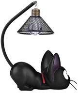 🐱 resin cat design lamp: a creative night light for children's bedrooms - black cats toys lamp with mesh lampshade - perfect birthday gift and bedroom decoration логотип