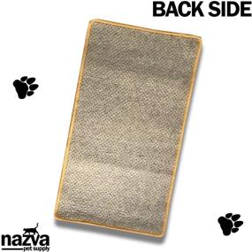 img 2 attached to 🐾 High-Quality Cat Scratcher Mat Sisal Large Scratching Rug - 32” x 17” - Enhance Natural Claw Grinding, Comfortable Sleeping Floor Mat - No Velcro