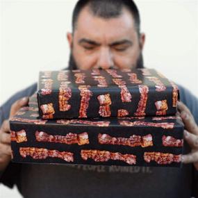 img 1 attached to 🥓 Bacon Scented Wrapping Paper - 30" x 8' - Enhance the aroma in your gift presentation!