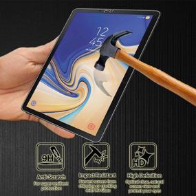 img 3 attached to 📱 Orzero (2 Pack) Tempered Glass Screen Protector for Samsung Galaxy Tab S4 2018 T835, T830 - Full-Coverage, HD Anti-Scratch, 9H Hardness