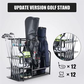 img 2 attached to 🏌️ Mythinglogic Golf Storage Garage Organizer: An Efficient Rack for Golf Bags and Other Equipment