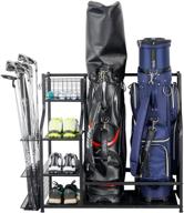 🏌️ mythinglogic golf storage garage organizer: an efficient rack for golf bags and other equipment логотип