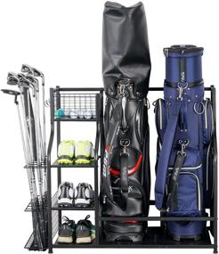 img 4 attached to 🏌️ Mythinglogic Golf Storage Garage Organizer: An Efficient Rack for Golf Bags and Other Equipment