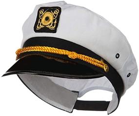 img 3 attached to 🎩 Adult Navy Officer Ship Captain Hat Costume Accessory by Jacobson Hat Company - White, One Size