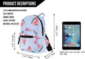 img 3 attached to 🍉 Watermelon Backpacks for Girls, Children, and Adults - Backpacks