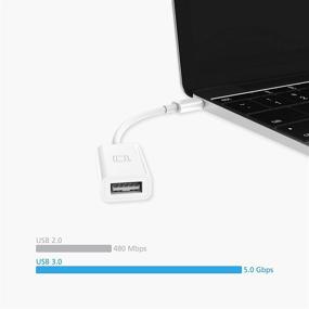 img 1 attached to 💻 nonda USB C к адаптеру USB, USB-C к адаптеру USB 3.0, USB Type-C к USB, Thunderbolt 3 к адаптеру USB Female OTG для MacBook Pro 2019, MacBook Air 2020, iPad Pro 2020 и других устройств с разъемом Type-C (белый), 1 штука