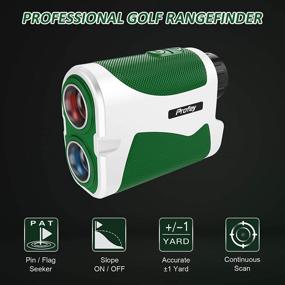 img 3 attached to ⛳ Profey Golf Rangefinder with Slope - 6X Laser Range Finder with 1500 Yards Range, Flag Lock Vibration, Continuous Scan - Includes Carrying Case and Free Battery