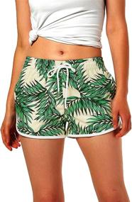 img 2 attached to Boardshorts Hawaiian Casual Summer Tropical Women's Clothing