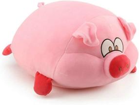 img 4 attached to 🐷 Super Soft and Comfortable Pink Pig Plush Pillow - Round Plush Toy, Durable Stuffed Pig Pillow Toy for Kids - 15.6-Inch Children's Plush Animal Pillow