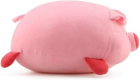 img 3 attached to 🐷 Super Soft and Comfortable Pink Pig Plush Pillow - Round Plush Toy, Durable Stuffed Pig Pillow Toy for Kids - 15.6-Inch Children's Plush Animal Pillow