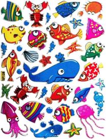 img 2 attached to Scrapbook Stickers - Fish Whale Shape (10 Sheets)