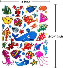 img 1 attached to Scrapbook Stickers - Fish Whale Shape (10 Sheets)