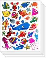 scrapbook stickers - fish whale shape (10 sheets) logo