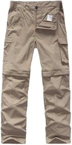 img 4 attached to 👖 Boys' Outdoor Climbing Convertible Trousers - Waterproof | Clothing