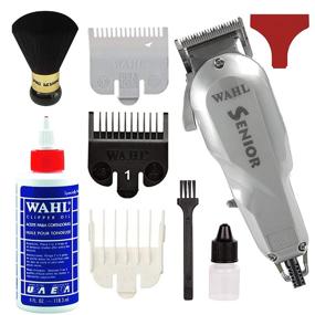 img 4 attached to 💈 Wahl Professional Series Senior Clipper #8545 – Ideal for Professional Stylists and Barbers – V9000 Electromagnetic Motor – Sleek Silver Design – Lightweight Aluminum Housing with Bonus Oil and Neck Duster