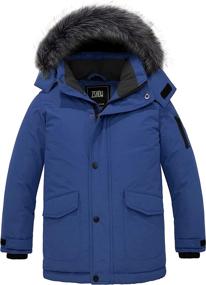 img 4 attached to ZSHOW Hooded Winter Quilted Windproof Boys' Clothing ~ Jackets & Coats