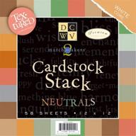 📦 dcwv cardstock stack, match makers neutrals: 58 sheets, 12 x 12 inches logo