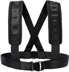 img 2 attached to 🏋️ Enhanced XCCMe Tire Pulling Harness: Adjustable Padded Shoulder Strap for Fitness Resistance Training Workout