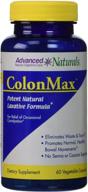 💙 60 count colonmax capsules in blue and white - advanced naturals for optimal colon health logo