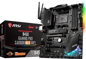 img 4 attached to MSI B450 Gaming PRO Carbon MAX WiFi: Ultimate Performance Gaming Motherboard with AMD Ryzen Support, M.2, USB 3.2, HDMI, and Wi-Fi