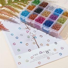 img 3 attached to 💍 PH PandaHall 6mm Aluminum Jump Rings, 6450pcs in 15 Color Variations, Ideal for Choker Necklaces, Bracelets, Chain Maille & Jewelry Making Projects