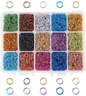 💍 ph pandahall 6mm aluminum jump rings, 6450pcs in 15 color variations, ideal for choker necklaces, bracelets, chain maille & jewelry making projects logo