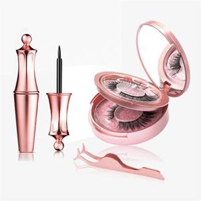 img 4 attached to 💁 Magnetic Eyelashes with Eyeliner: Easy Application & Long-Lasting Results – 3 Pairs of Natural-Looking Magnetic Lashes with Upgraded Glue-Free Magnetic Eyeliner