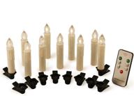 x-d led candles - remote control candlesticks for harry potter party decoration, 4'' ivory - pack of 10 логотип