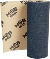 🛹 mob skateboard grip tape sheet black 33" x 9" (3 sheets) - no bubble application for superior performance logo