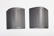 🛡️ rugged ridge 11651.18 high-quality black plastic cowl body armor - pair logo