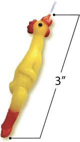 img 1 attached to Birthday Candle Set Rubber Chicken