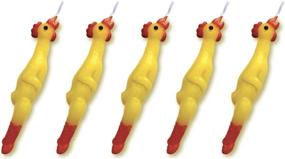 img 2 attached to Birthday Candle Set Rubber Chicken