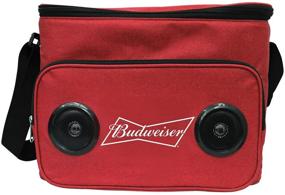 img 3 attached to Сумка Budweiser с мягким охладителем и встроенными беспроводными Bluetooth-динамиками: складная, портативная и прочная для смартфонов, планшетов и MP3-плееров.