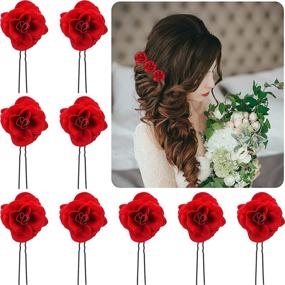 img 4 attached to Elegant Bridesmaids Wedding Hairpin Accessories