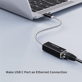 img 3 attached to ⚡ High-Speed USB C Ethernet Adapter: CableCreation Type C to RJ45 LAN Network Adapter, 10/100/1000 Mbps, Compatible with Windows, Mac, Galaxy S10, iPad Pro 2020 - Aluminum Construction
