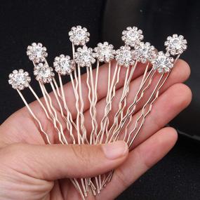 img 4 attached to Ammei Crystal Accessories Rhinestone Bridesmaids