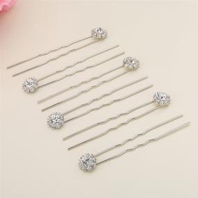 img 1 attached to Ammei Crystal Accessories Rhinestone Bridesmaids