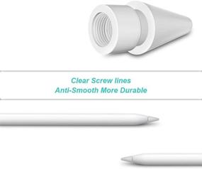 img 2 attached to 🖊️ COOYA 2-Pack Apple Pencil Replacement Tips - Premium Sensitive iPencil Nibs for iPad Pro Pencil 2: Extra Stylus Pen Tips