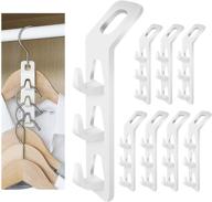 winit space saving series cascading clothes hanger hooks, multi-function multi-layer cabinet clothes connection folding storage clothes rack hanger for household closet, strong load-bearing, set of 8 hooks логотип