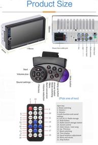 img 3 attached to 🚗 Enhanced Car Stereo: Camecho 7" Touch Screen Dash Radio with iOS/Android Mirror Link Remote & Steering Wheel Control
