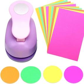 img 4 attached to 🔲 Inch Circle Punch: A Must-Have Tool for Scrapbooking & Stamping Projects!