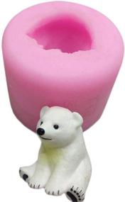 img 3 attached to Versatile Mini 3D Polar Bear Silicone Mold: 🐻 Enhance Your DIY Crafts with Fondant, Clay, Soap, and Chocolate!
