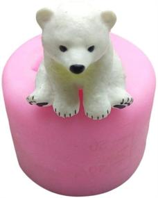 img 4 attached to Versatile Mini 3D Polar Bear Silicone Mold: 🐻 Enhance Your DIY Crafts with Fondant, Clay, Soap, and Chocolate!
