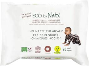 img 3 attached to Eco by Naty Unscented Travel Baby Wipes | 240 Count - 12 Packs of 20 | Plant-Based & Compostable | Plastic-Free & Chemical-Free