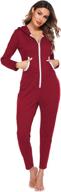 🎅 cozy and festive: ekouaer christmas underwear sleepwear jumpsuit for the holidays logo